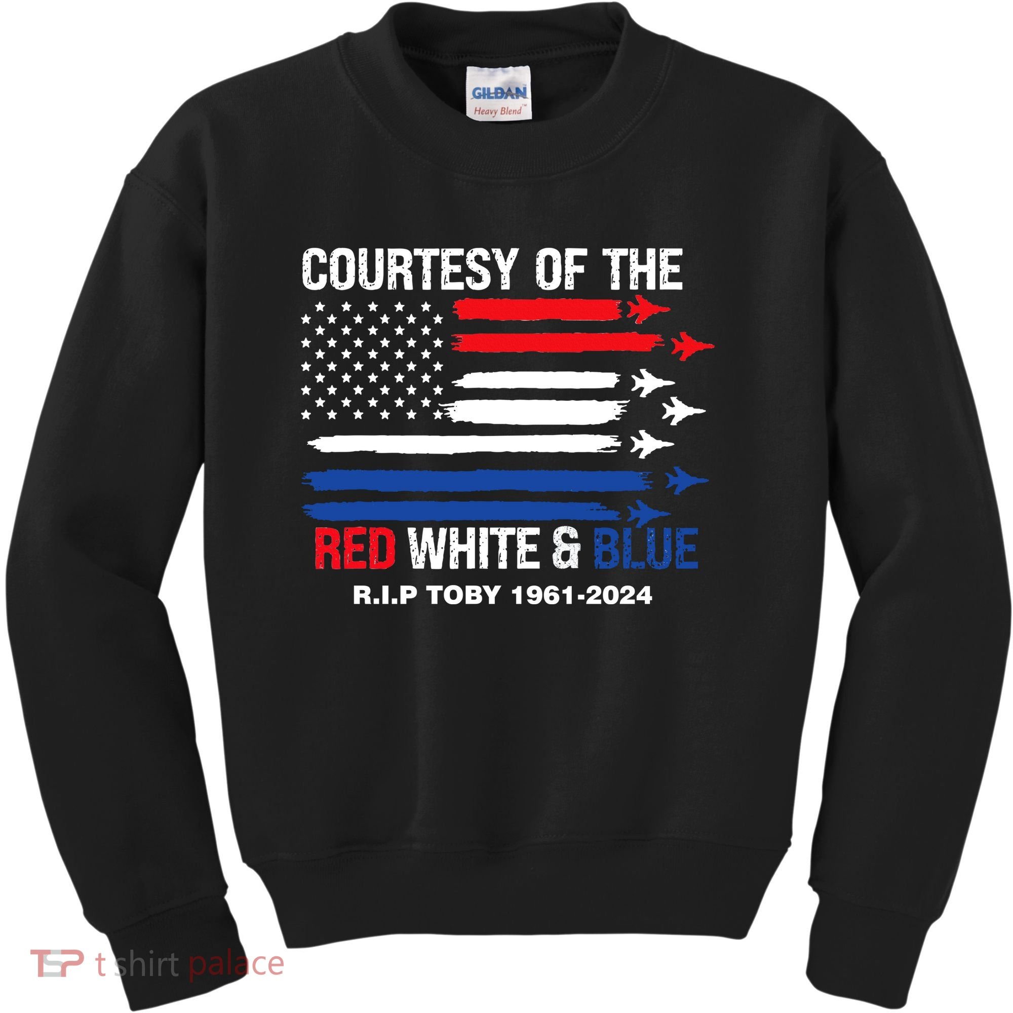 Courtesy Of The Red White And Blue Rip Toby Kids Sweatshirt