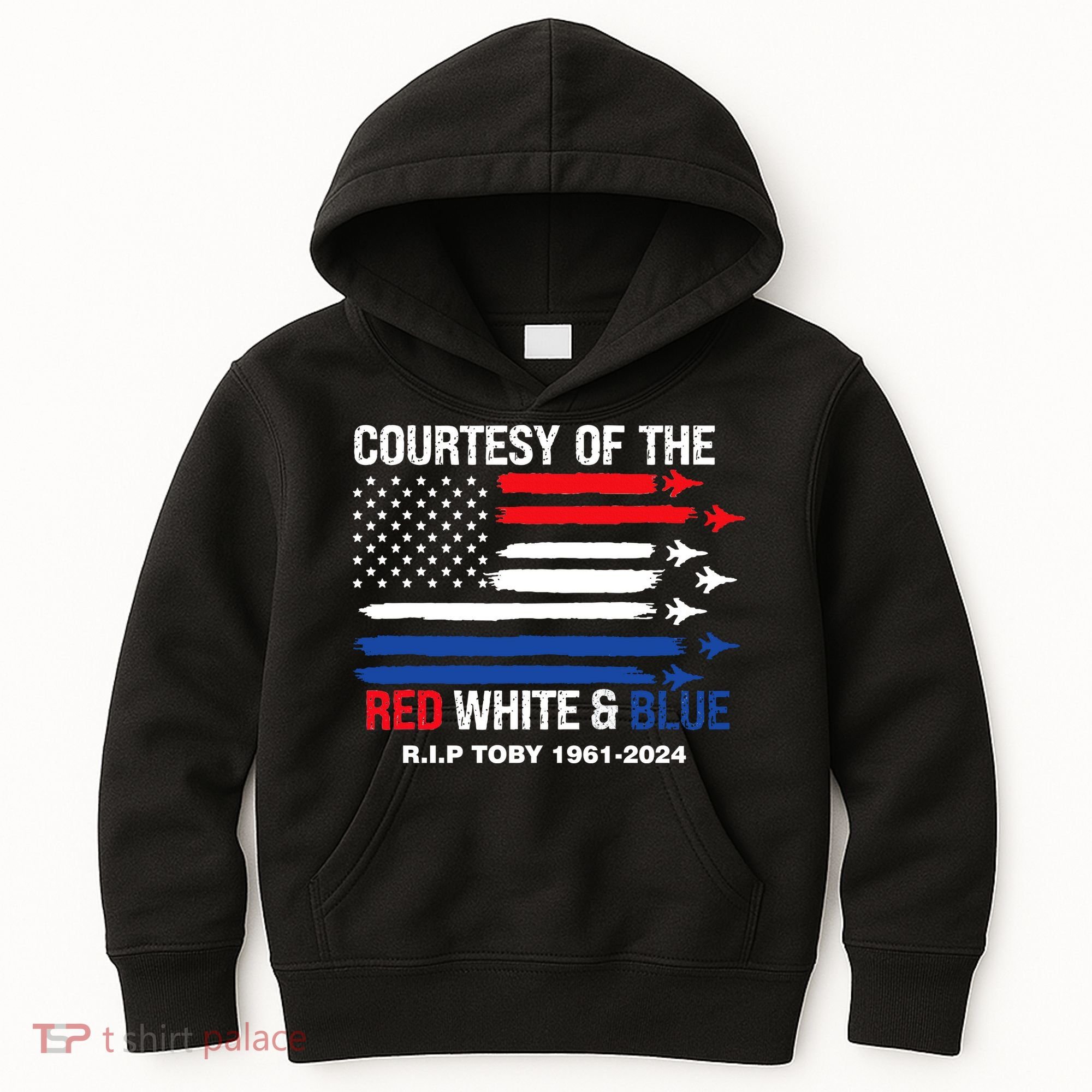 Courtesy Of The Red White And Blue Rip Toby Kids Hoodie