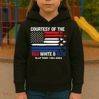 Courtesy Of The Red White And Blue Rip Toby Kids Hoodie thumb 3