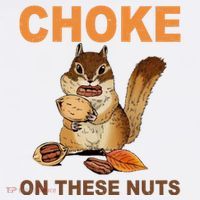 Choke On These Nuts Funny Sarcastic Humor Chipmunk Polo thumb 3