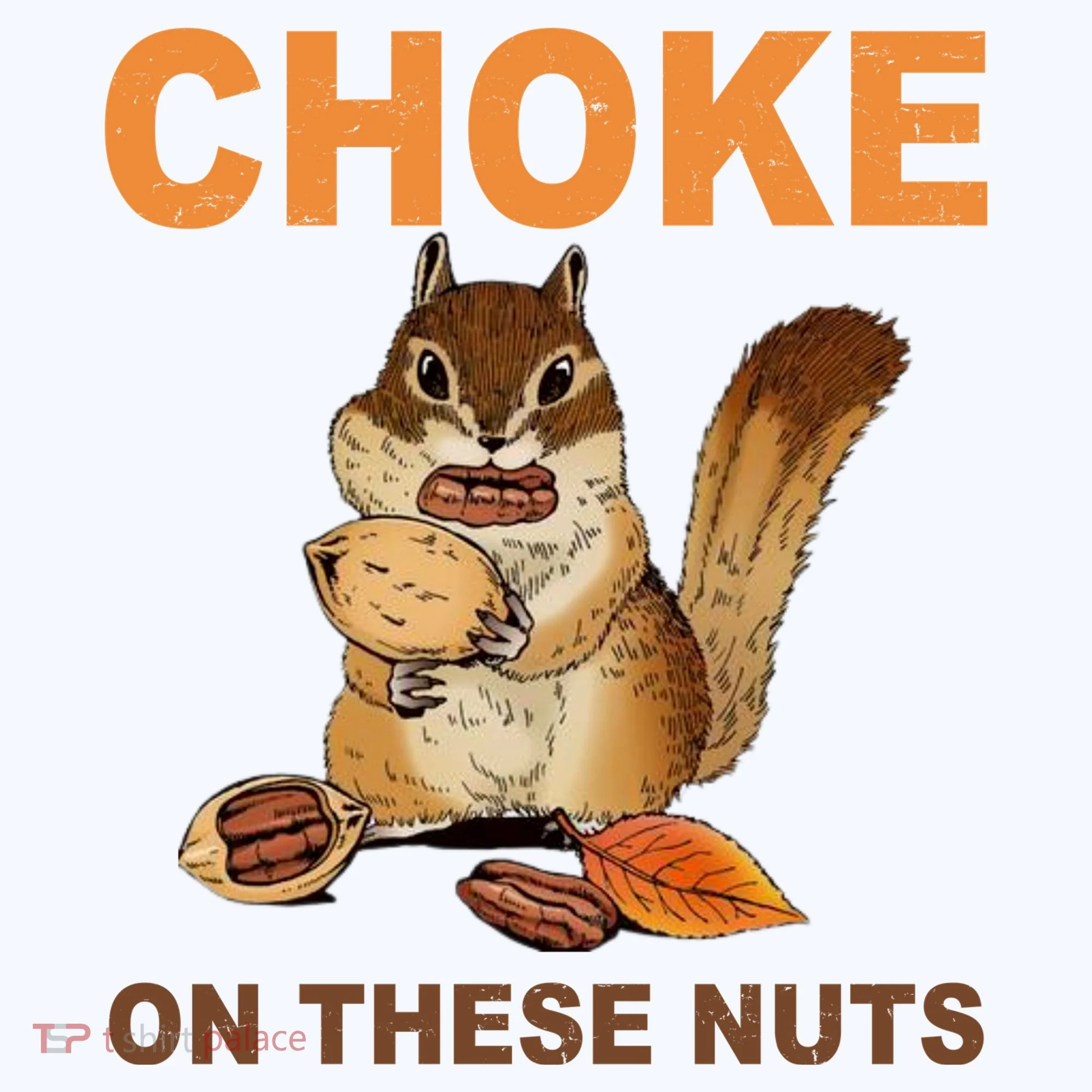 Choke On These Nuts Funny Sarcastic Humor Chipmunk Women's Hoodie