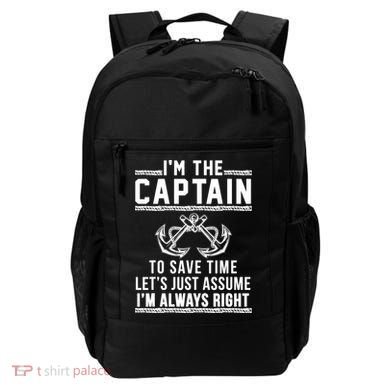 Captain Of The Boat Gift Gift Backpack