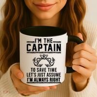 Captain Of The Boat Gift Gift Coffee Mug thumb 3
