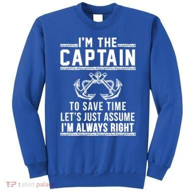Captain Of The Boat Gift Gift Sweatshirt