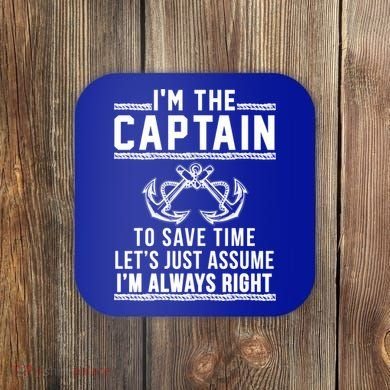 Captain Of The Boat Gift Gift Coaster
