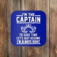 Captain Of The Boat Gift Gift Coaster thumb 0