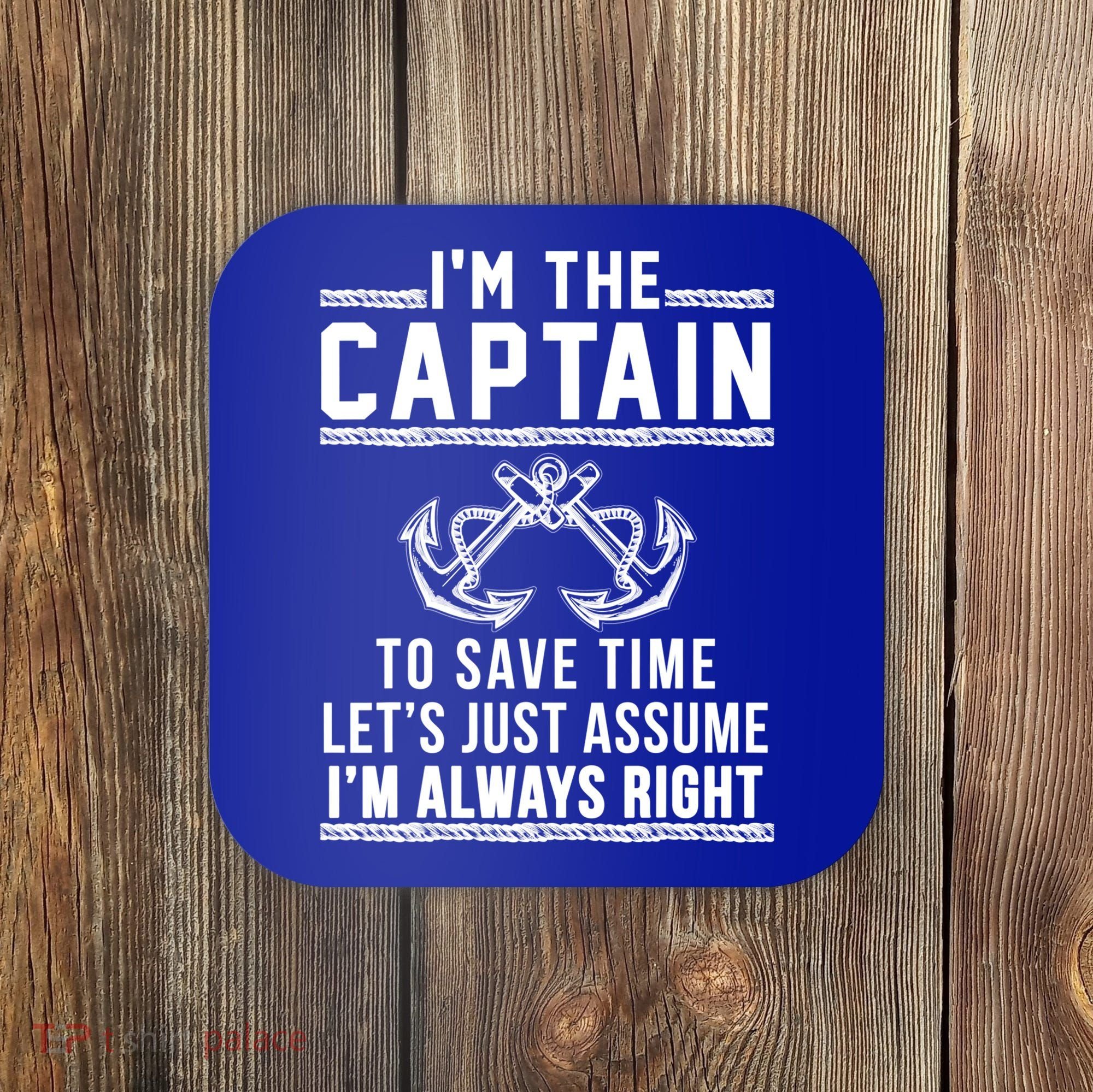 Captain Of The Boat Gift Gift Coaster