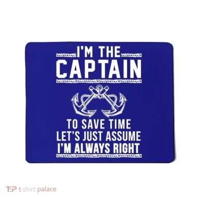 Captain Of The Boat Gift Gift Mousepad