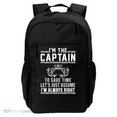 Captain Of The Boat Gift Great Gift Backpack