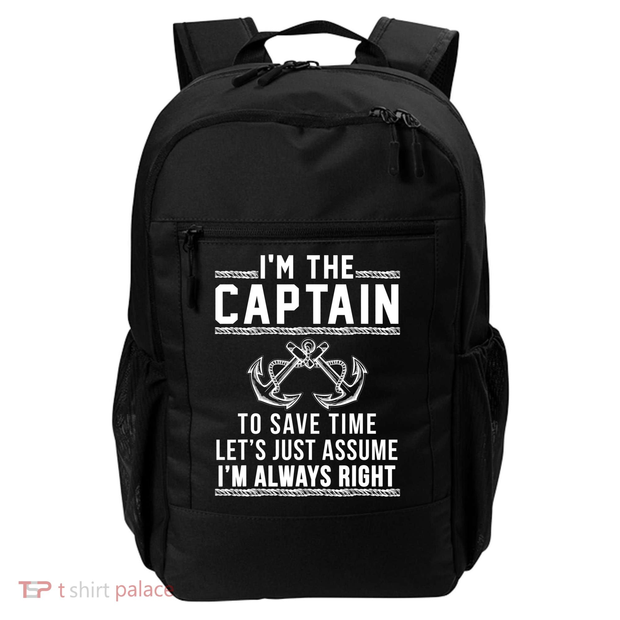 Captain Of The Boat Gift Great Gift Backpack