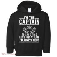 Captain Of The Boat Gift Great Gift Toddler Hoodie thumb 0
