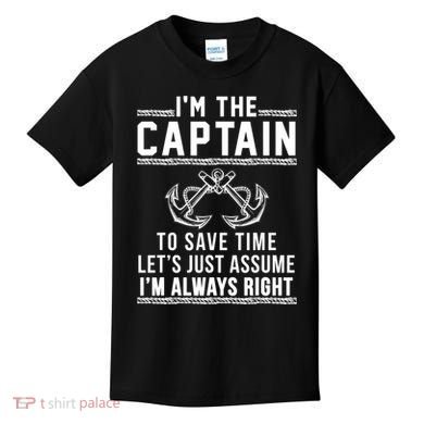 Captain Of The Boat Gift Great Gift Kids T-Shirt