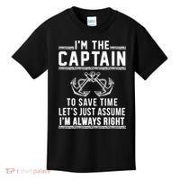Captain Of The Boat Gift Great Gift Kids T-Shirt thumb 0