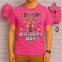 Cousin Of The Birthday Boy Video Gamer Pixel Number T-Shirt thumb 6