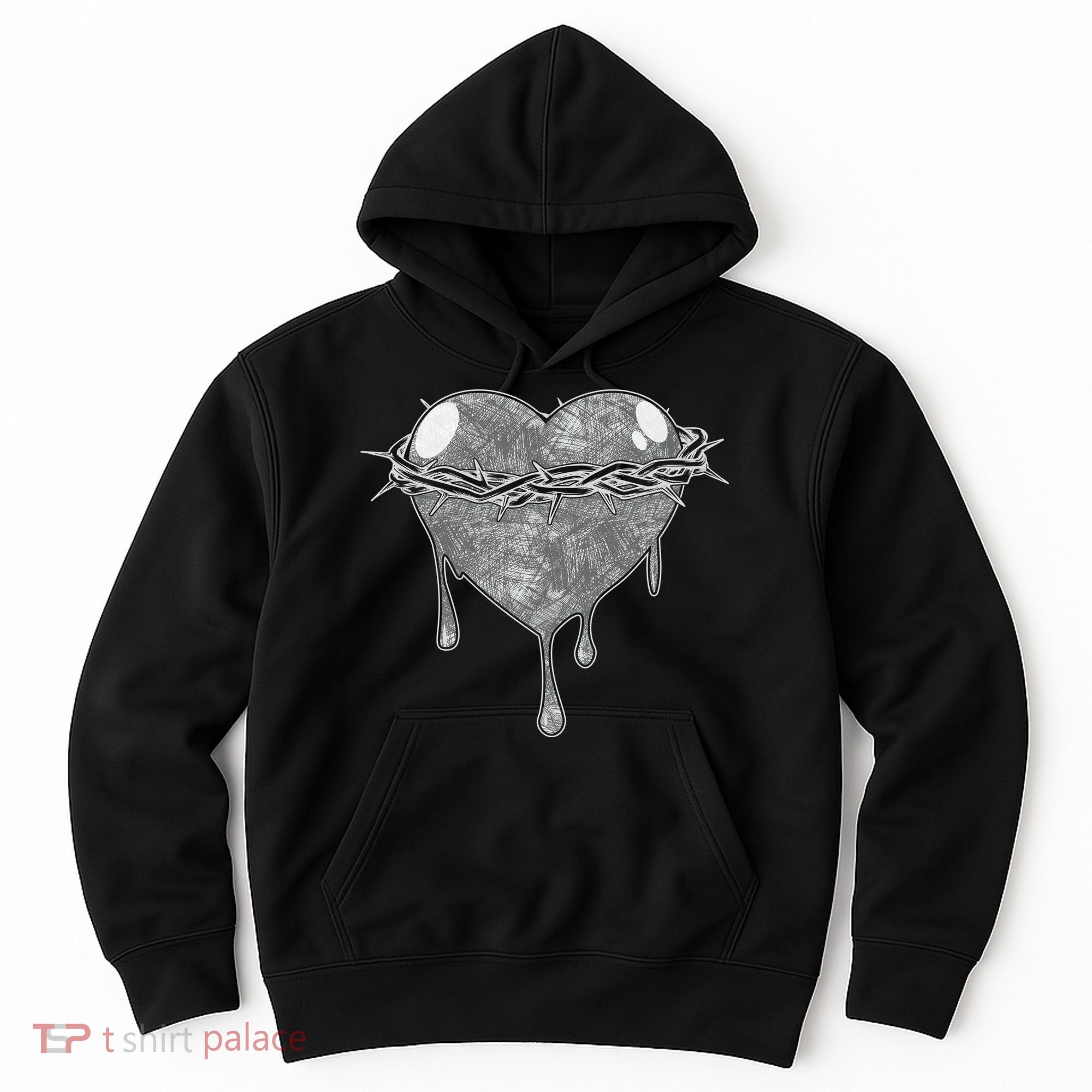 Crown Of Thorns Bleeding Heart Hoodie