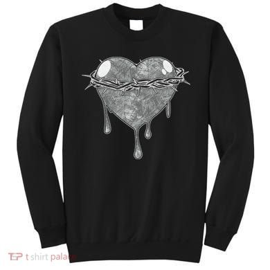 Crown Of Thorns Bleeding Heart Sweatshirt