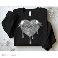 Crown Of Thorns Bleeding Heart Sweatshirt thumb 2