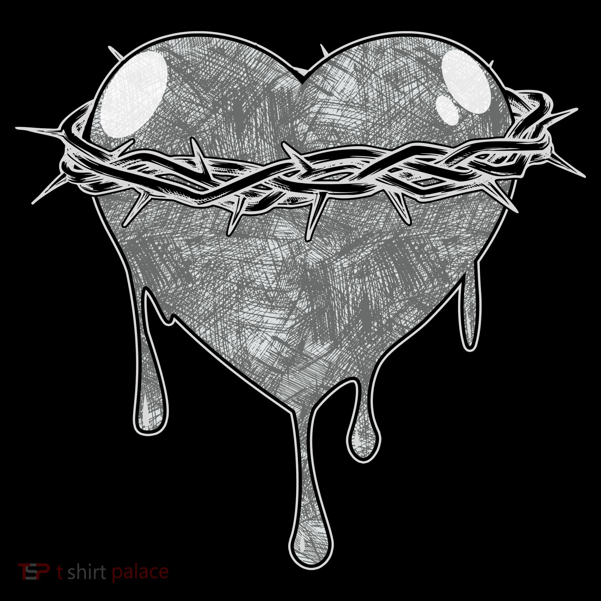 Crown Of Thorns Bleeding Heart Sweatshirt