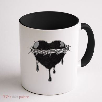 Crown Of Thorns Bleeding Heart Coffee Mug back