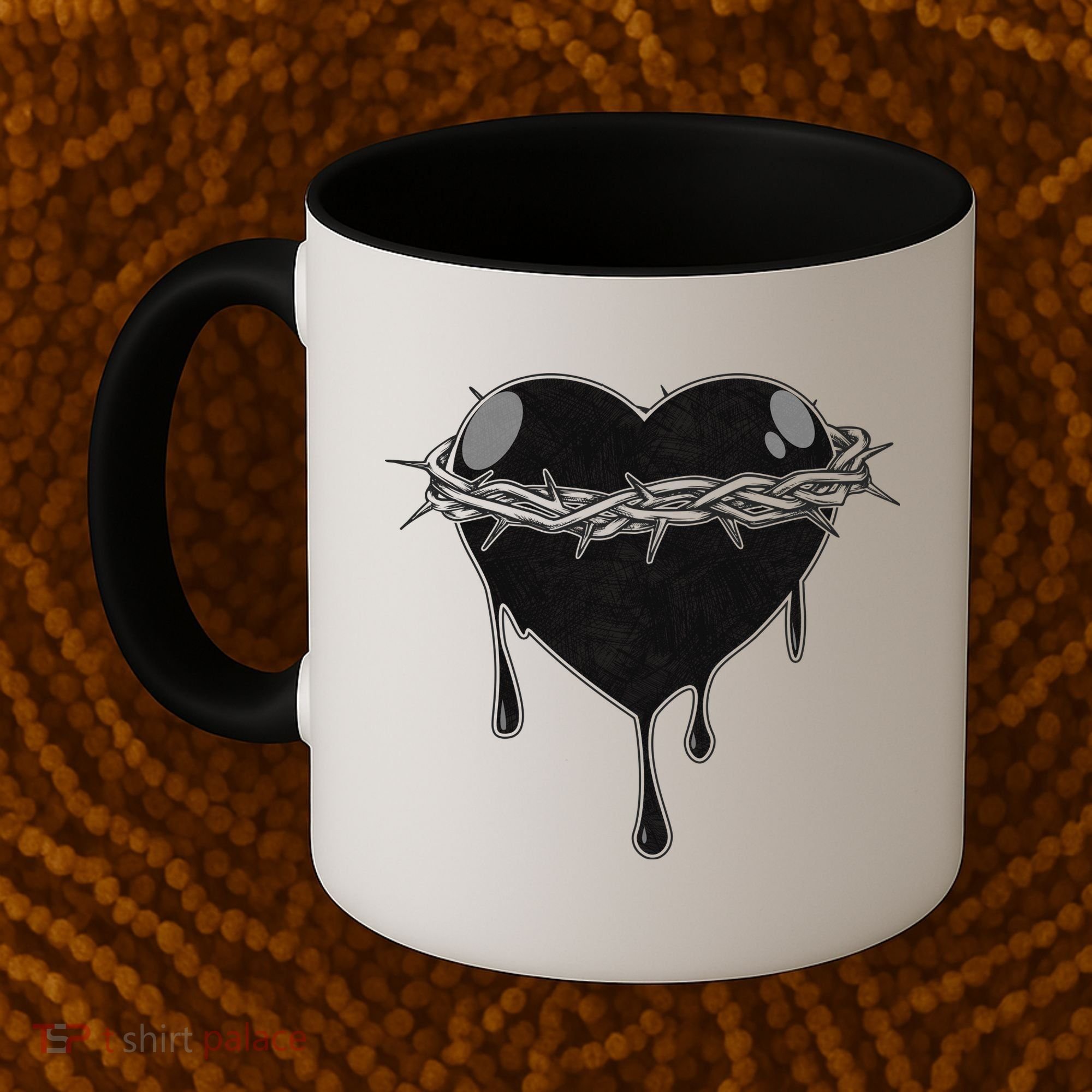 Crown Of Thorns Bleeding Heart Coffee Mug