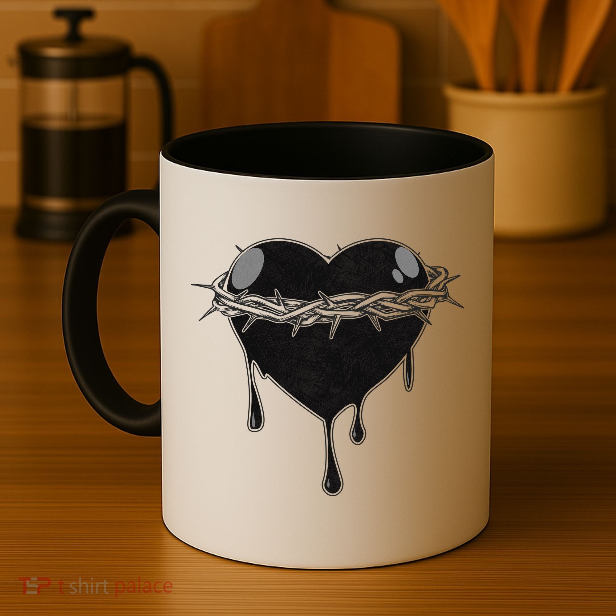 Crown Of Thorns Bleeding Heart Coffee Mug