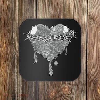 Crown Of Thorns Bleeding Heart Coaster