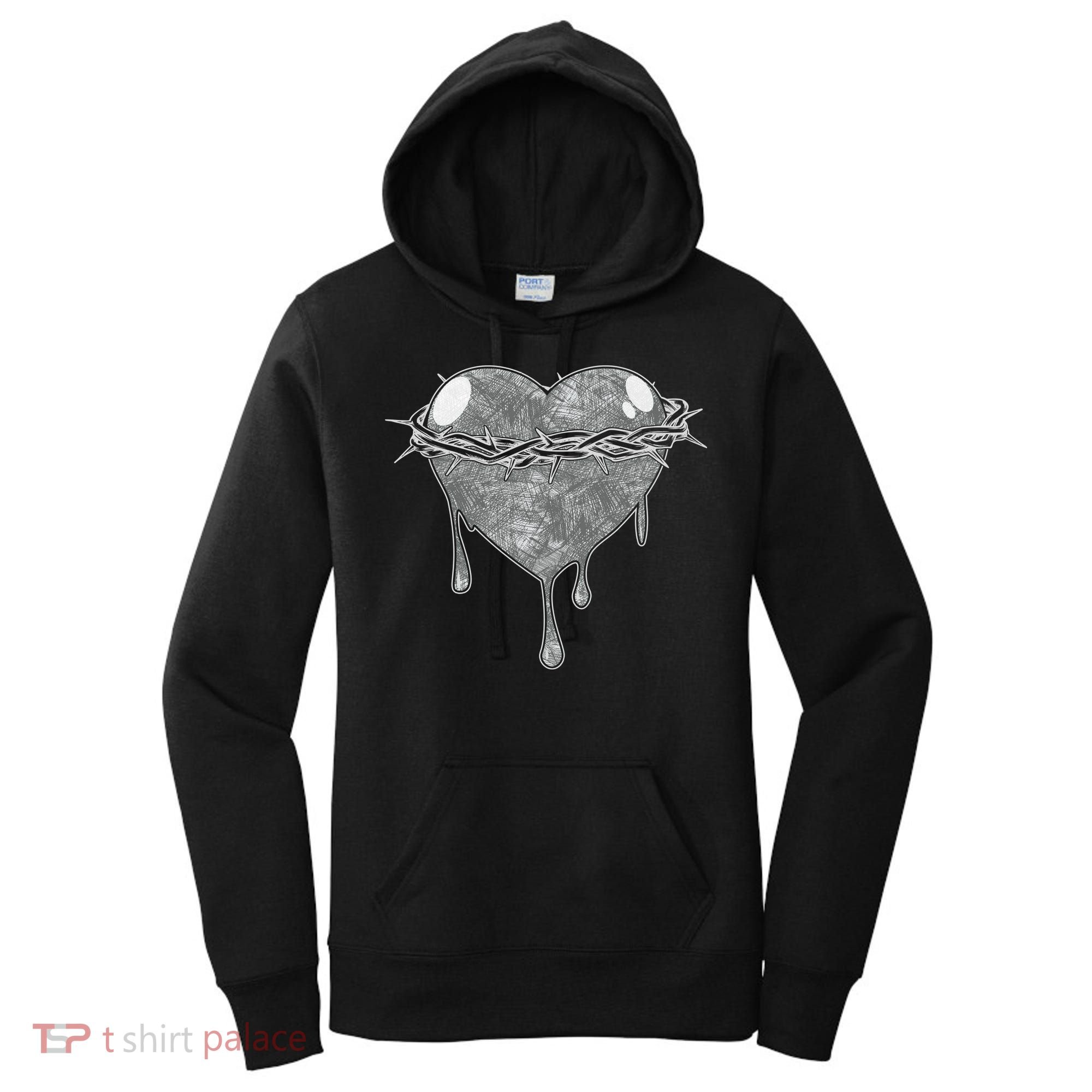 Crown Of Thorns Bleeding Heart Women's Hoodie