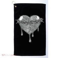 Crown Of Thorns Bleeding Heart Golf Towel thumb 0