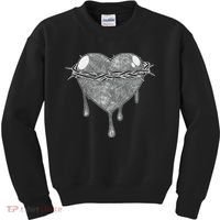 Crown Of Thorns Bleeding Heart Kids Sweatshirt thumb 0