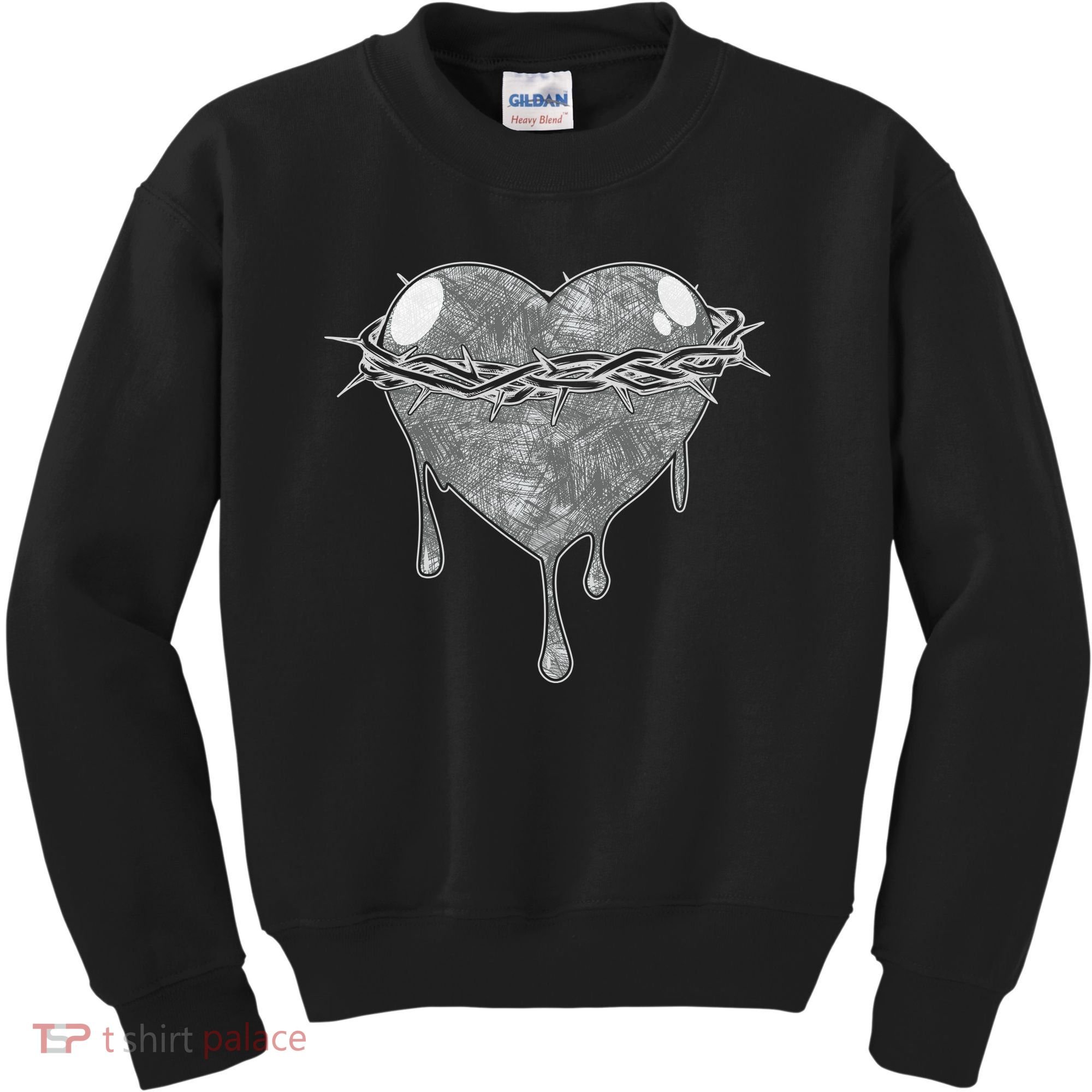 Crown Of Thorns Bleeding Heart Kids Sweatshirt