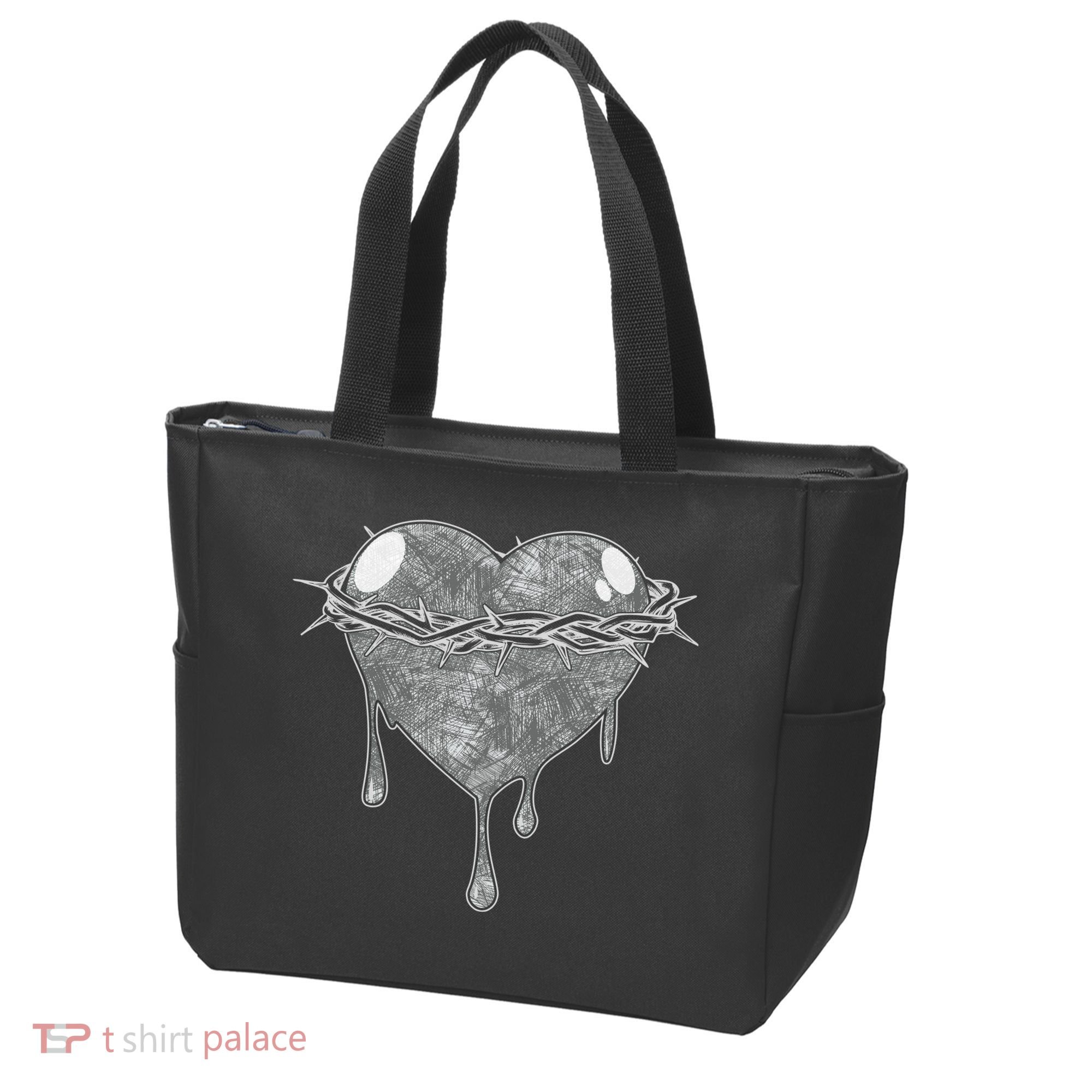 Crown Of Thorns Bleeding Heart Tote Bag