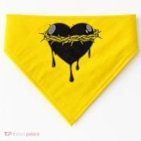 Crown Of Thorns Bleeding Heart USA-Made Doggie Bandana thumb 0