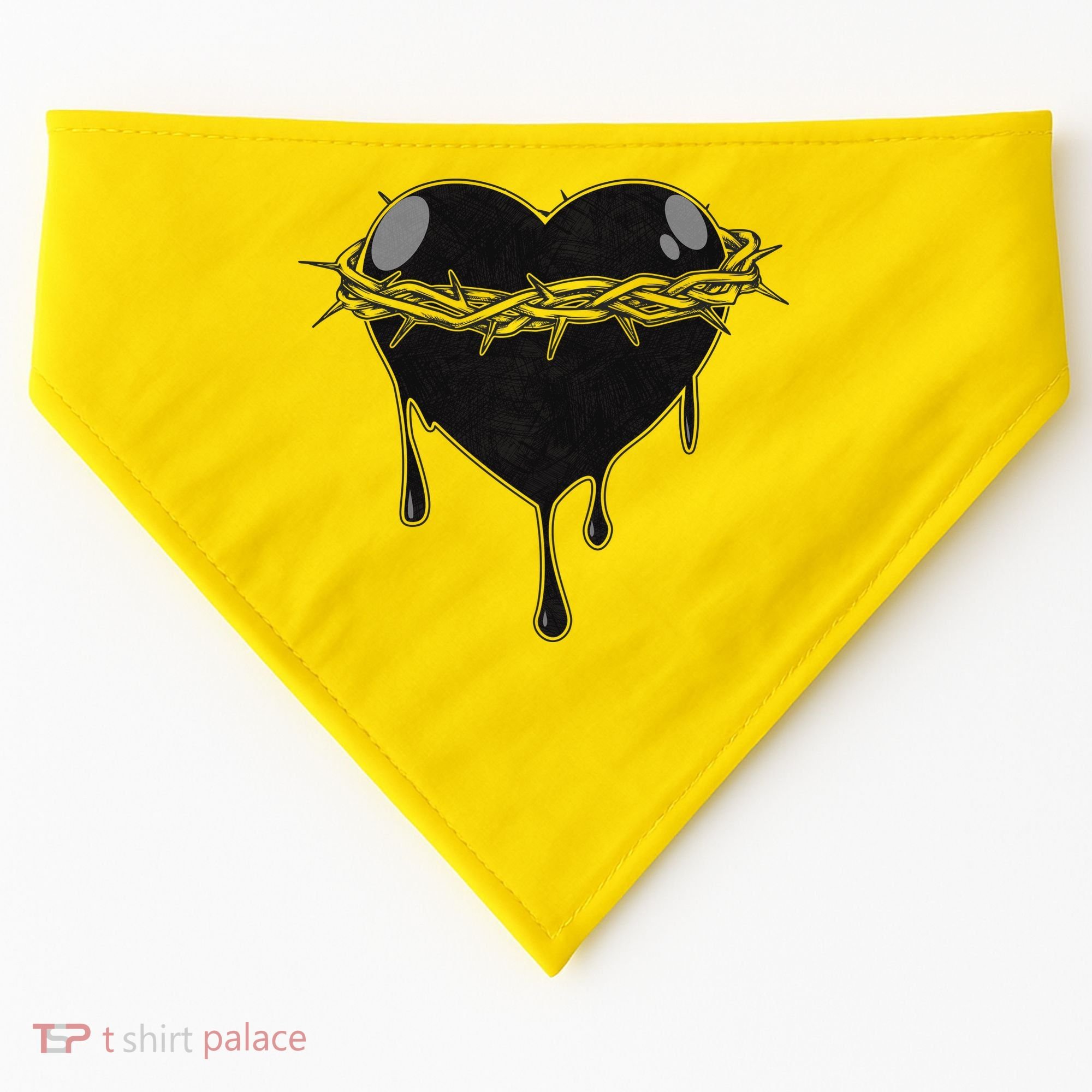 Crown Of Thorns Bleeding Heart USA-Made Doggie Bandana