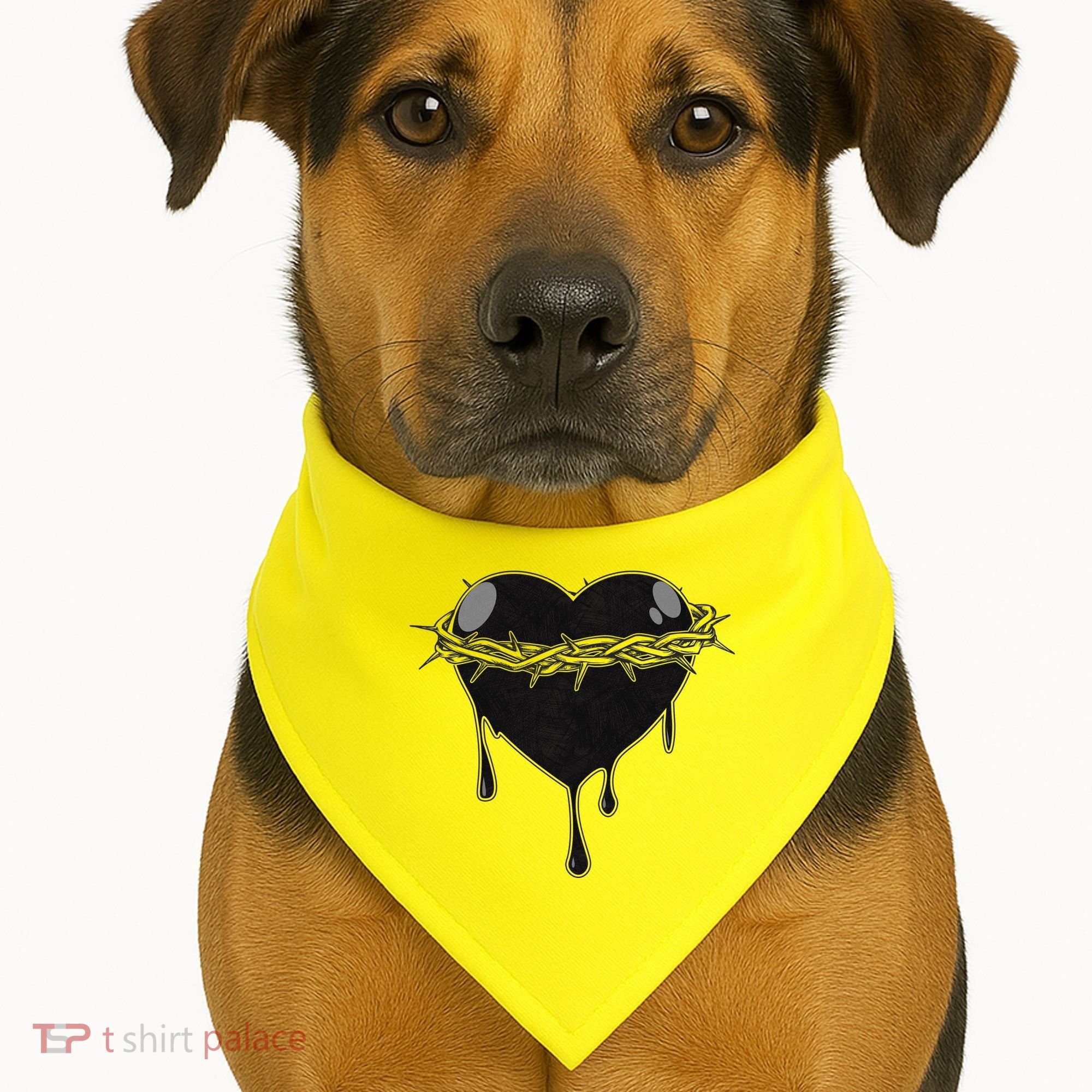 Crown Of Thorns Bleeding Heart USA-Made Doggie Bandana