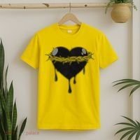 Crown Of Thorns Bleeding Heart T-Shirt thumb 2