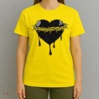 Crown Of Thorns Bleeding Heart T-Shirt thumb 4