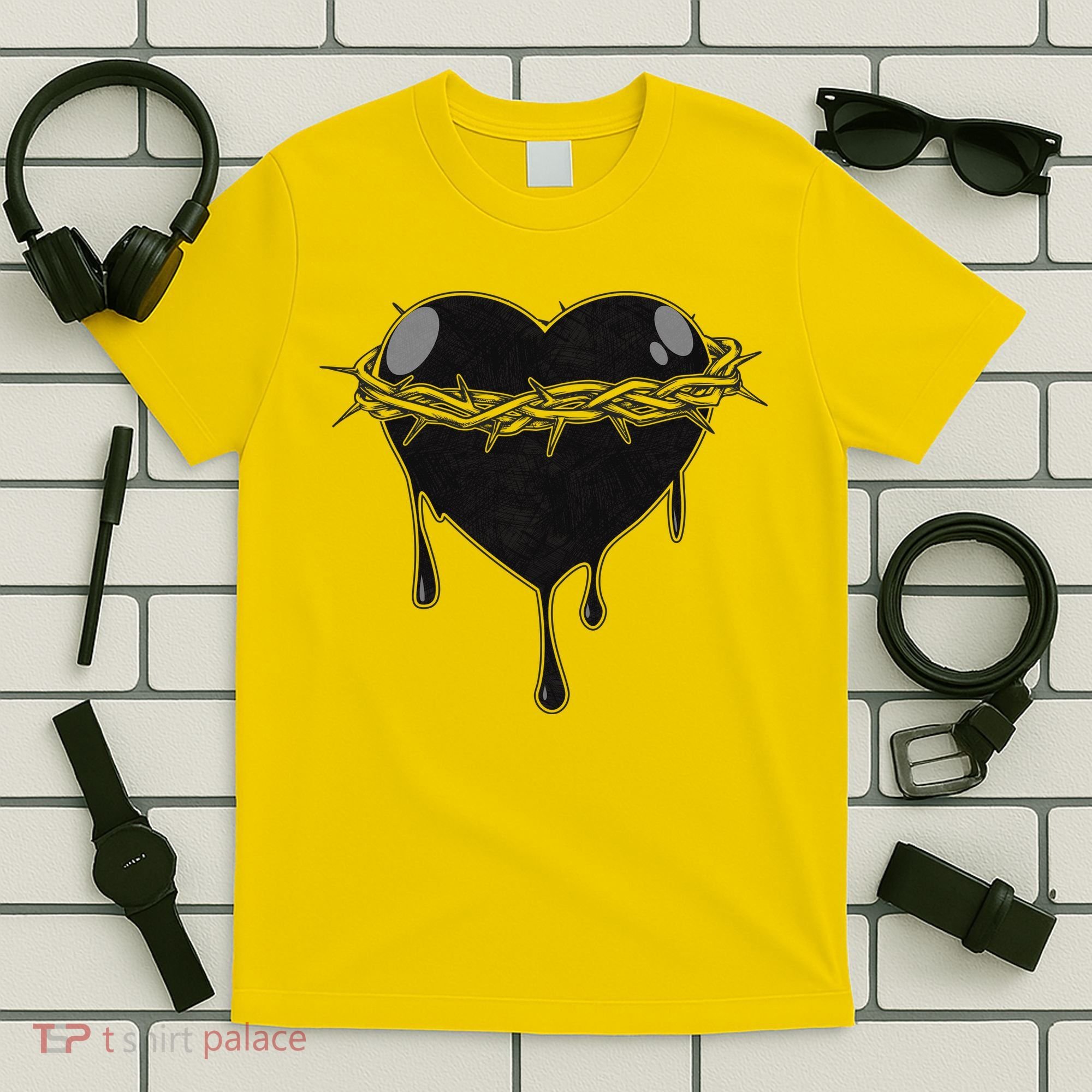 Crown Of Thorns Bleeding Heart T-Shirt