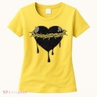 Crown Of Thorns Bleeding Heart Women's T-Shirt thumb 0