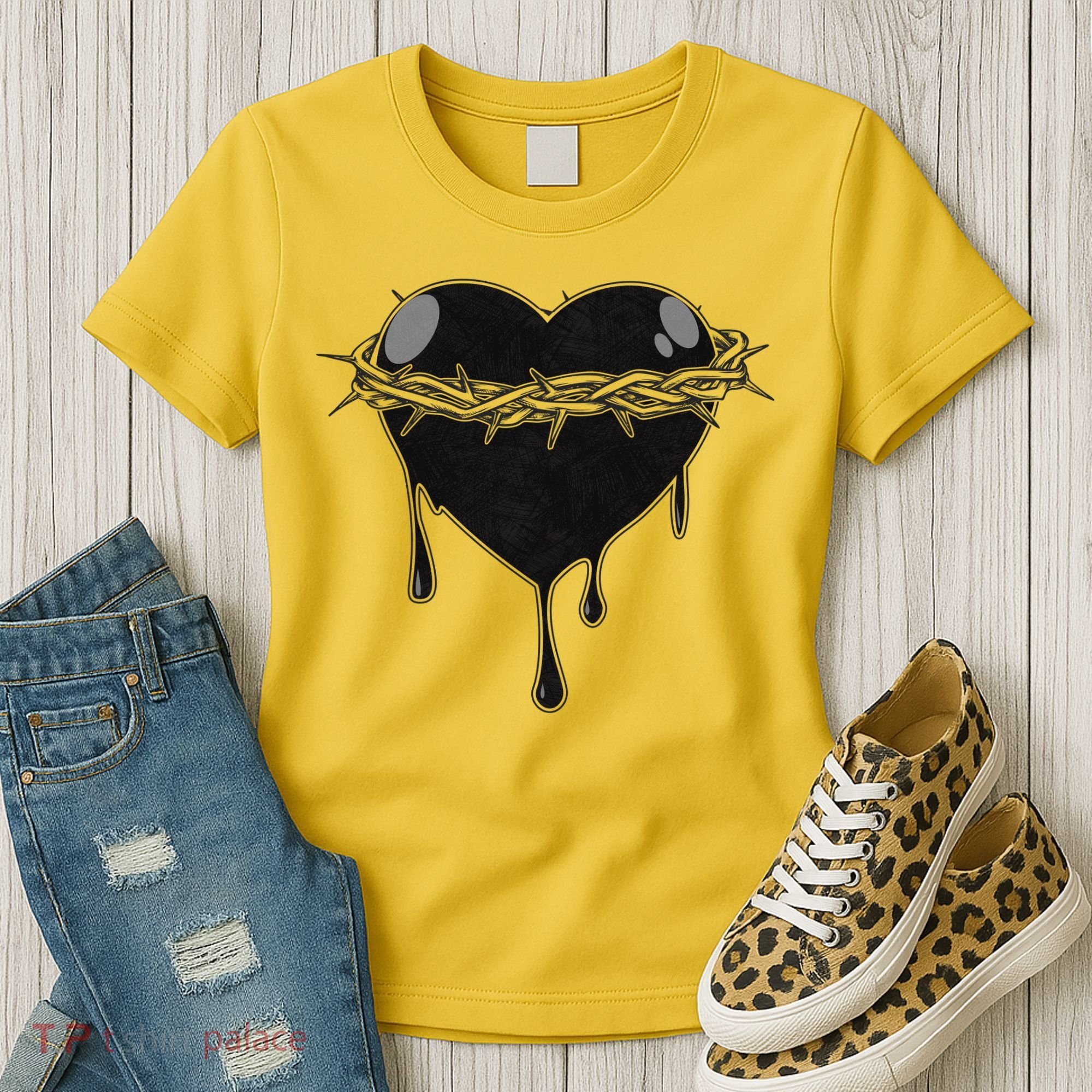 Crown Of Thorns Bleeding Heart Women's T-Shirt