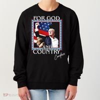 Candace Owens Trump For God And Country Women's Sweatshirt thumb 0