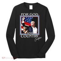 Candace Owens Trump For God And Country Long Sleeve Shirt thumb 0