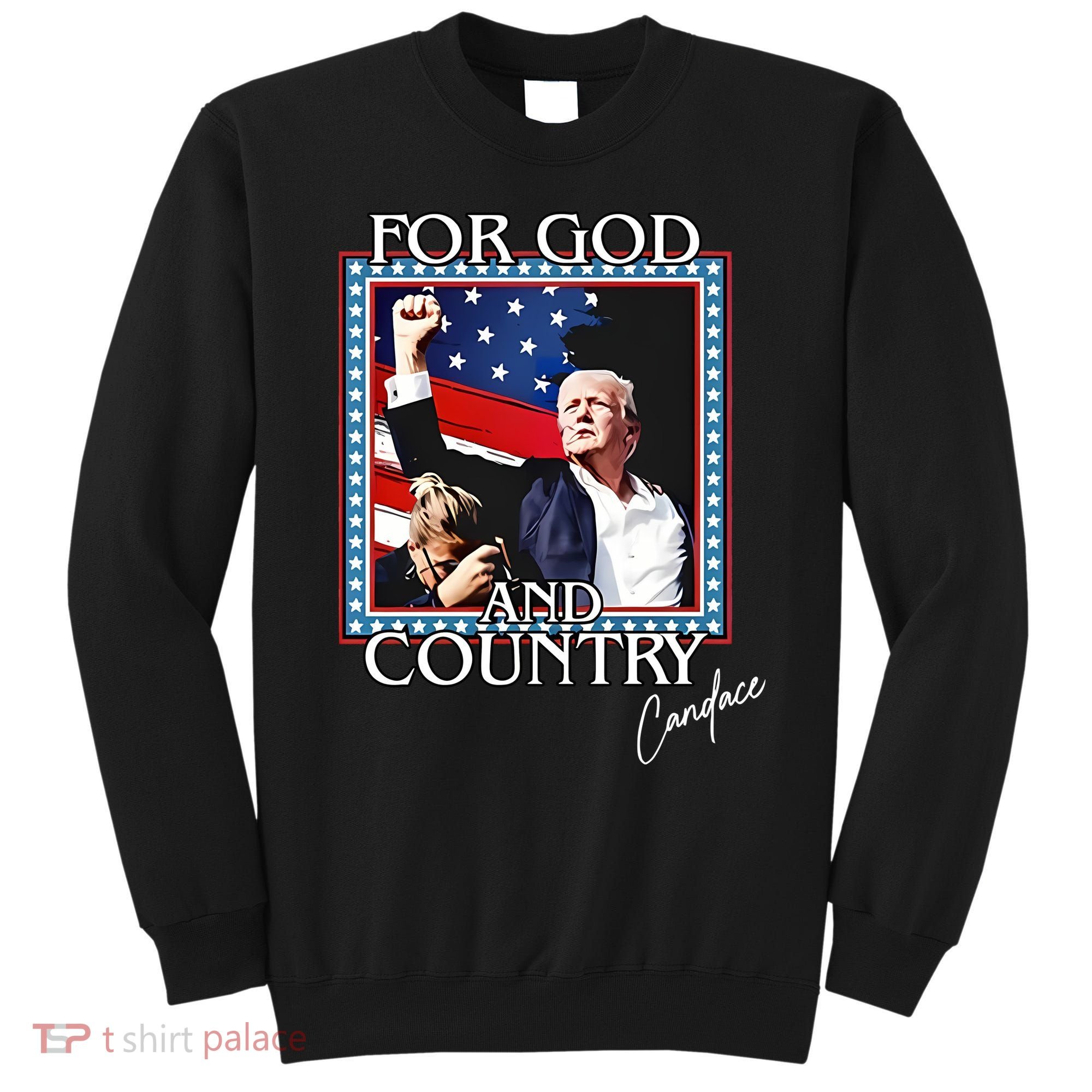 Candace Owens Trump For God And Country Sweatshirt