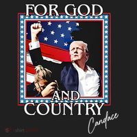 Candace Owens Trump For God And Country Tumbler thumb 3