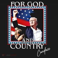 Candace Owens Trump For God And Country Women's Tank Top thumb 5