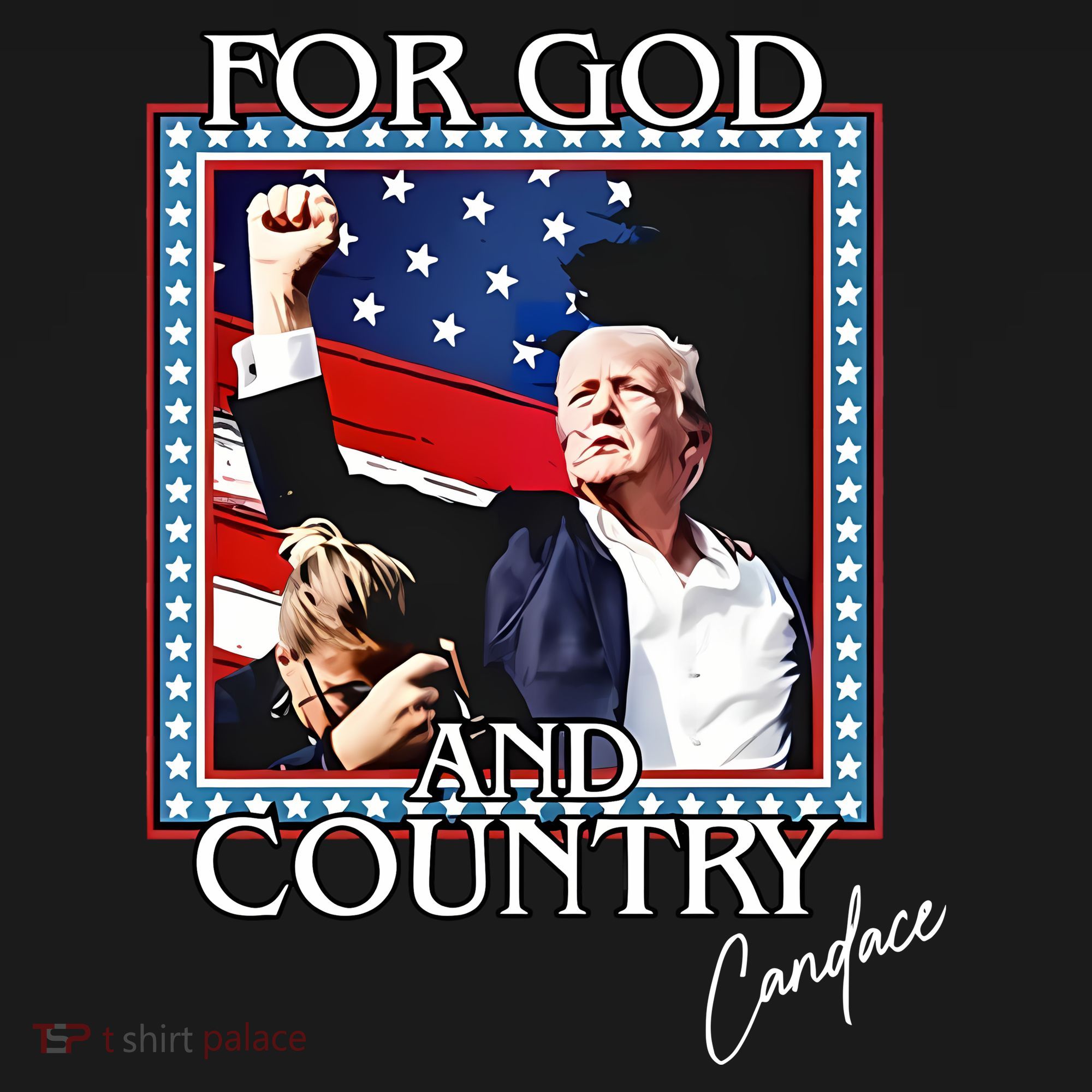 Candace Owens Trump For God And Country Toddler Hoodie
