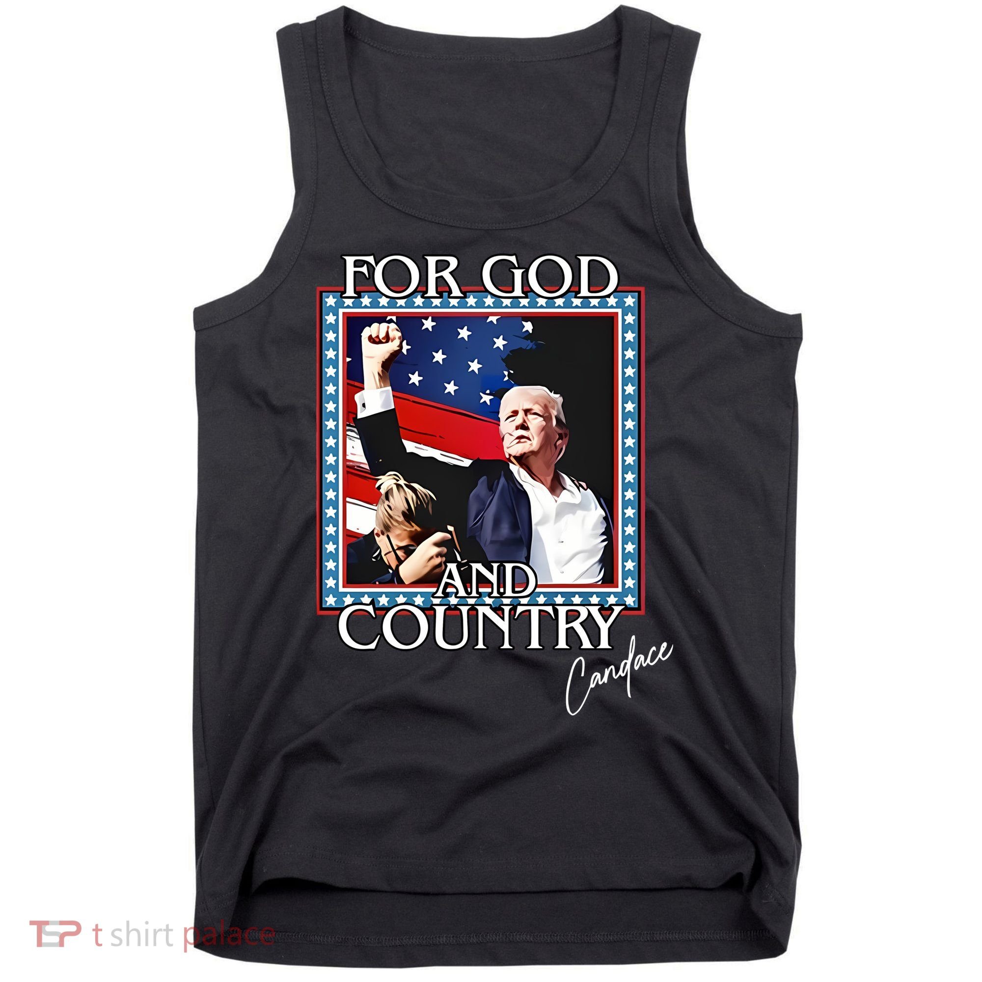Candace Owens Trump For God And Country Tank Top
