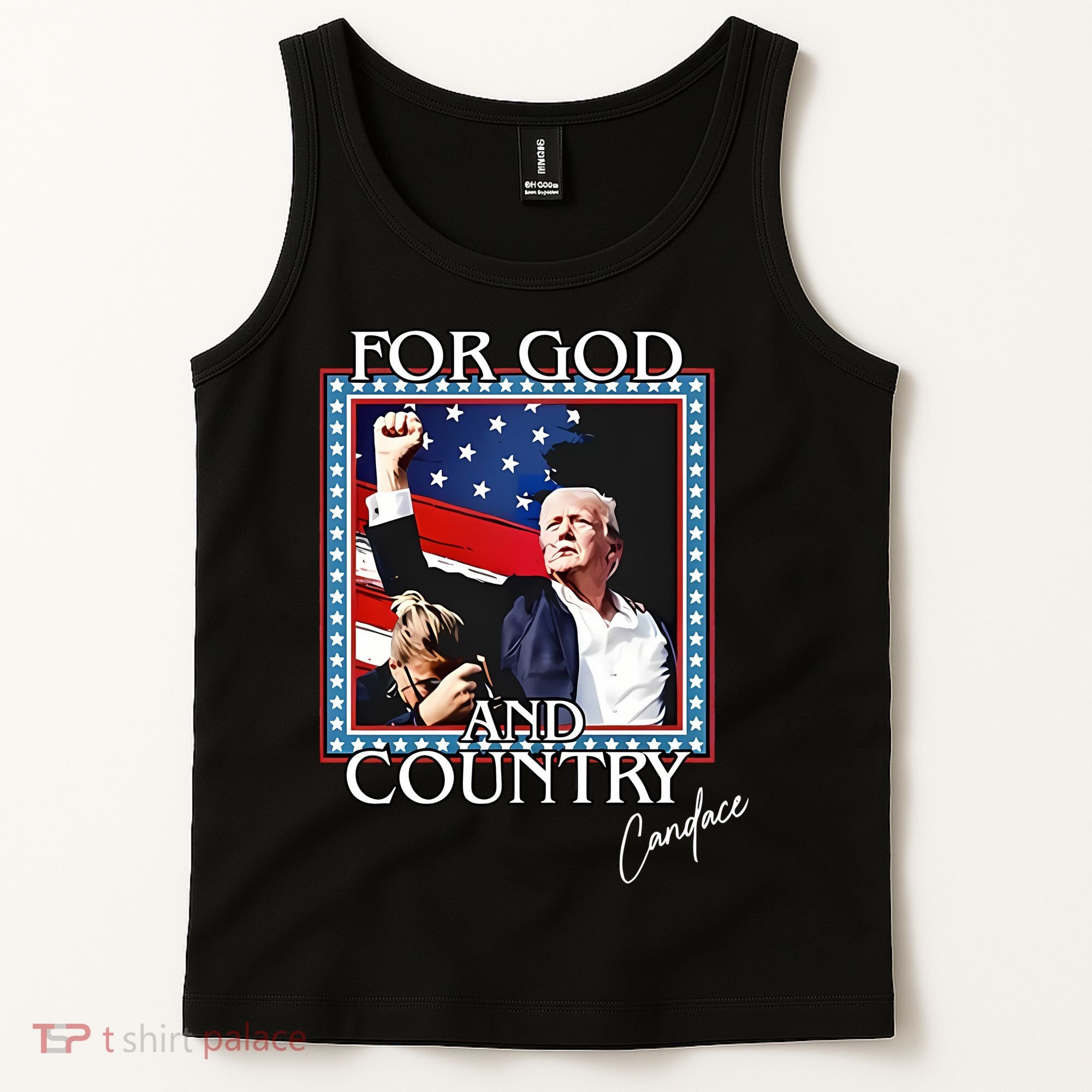 Candace Owens Trump For God And Country Tank Top