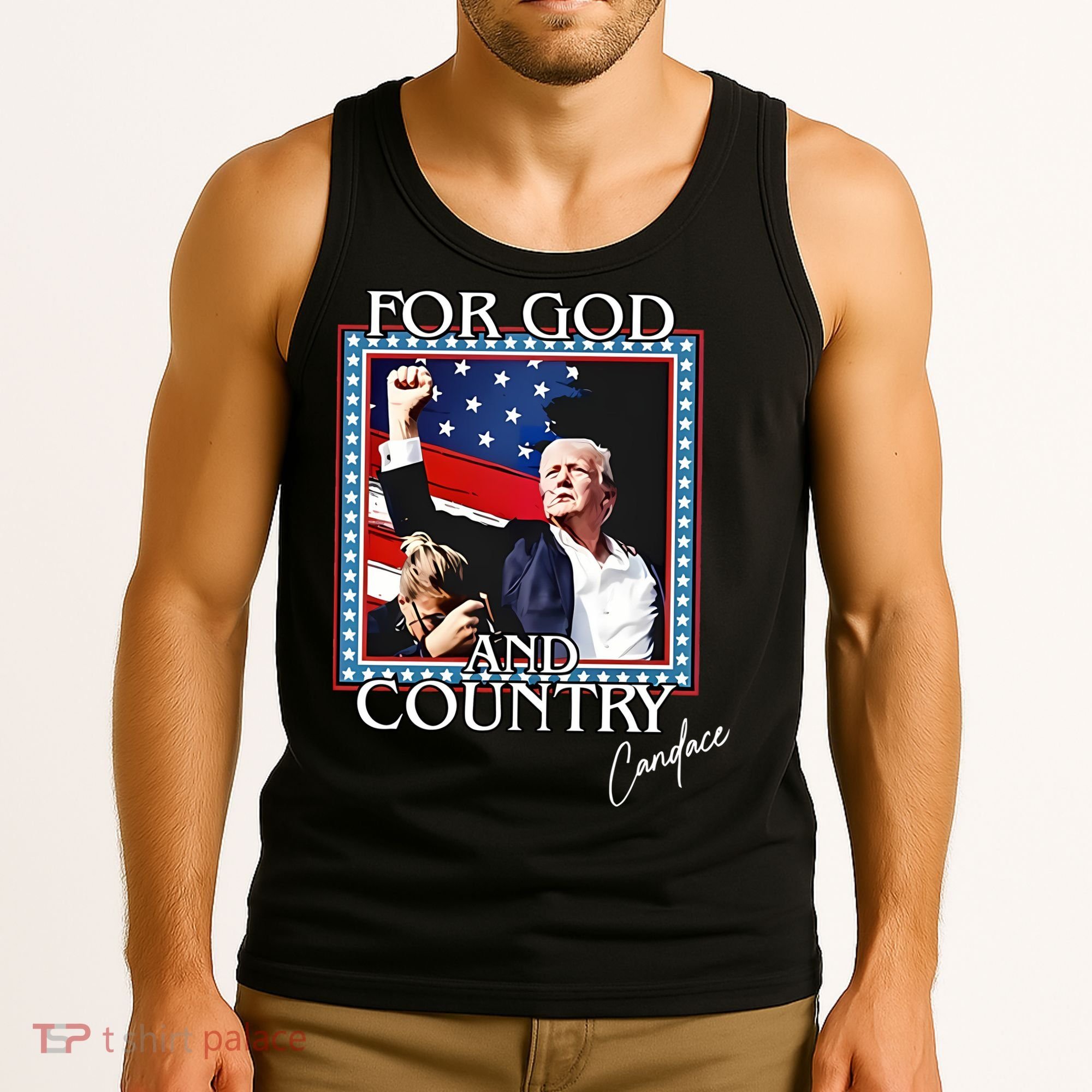 Candace Owens Trump For God And Country Tank Top