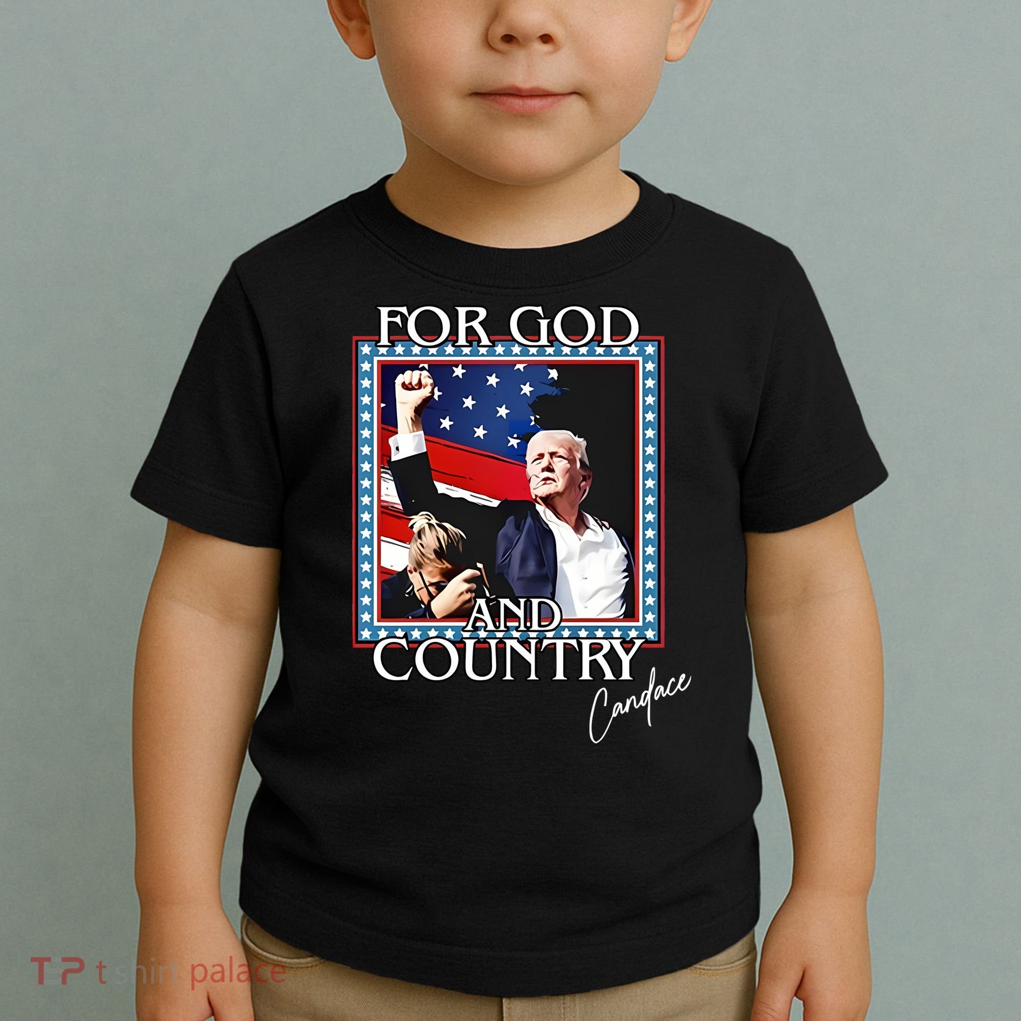 Candace Owens Trump For God And Country Toddler T-Shirt