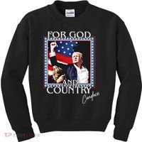 Candace Owens Trump For God And Country Kids Sweatshirt thumb 0